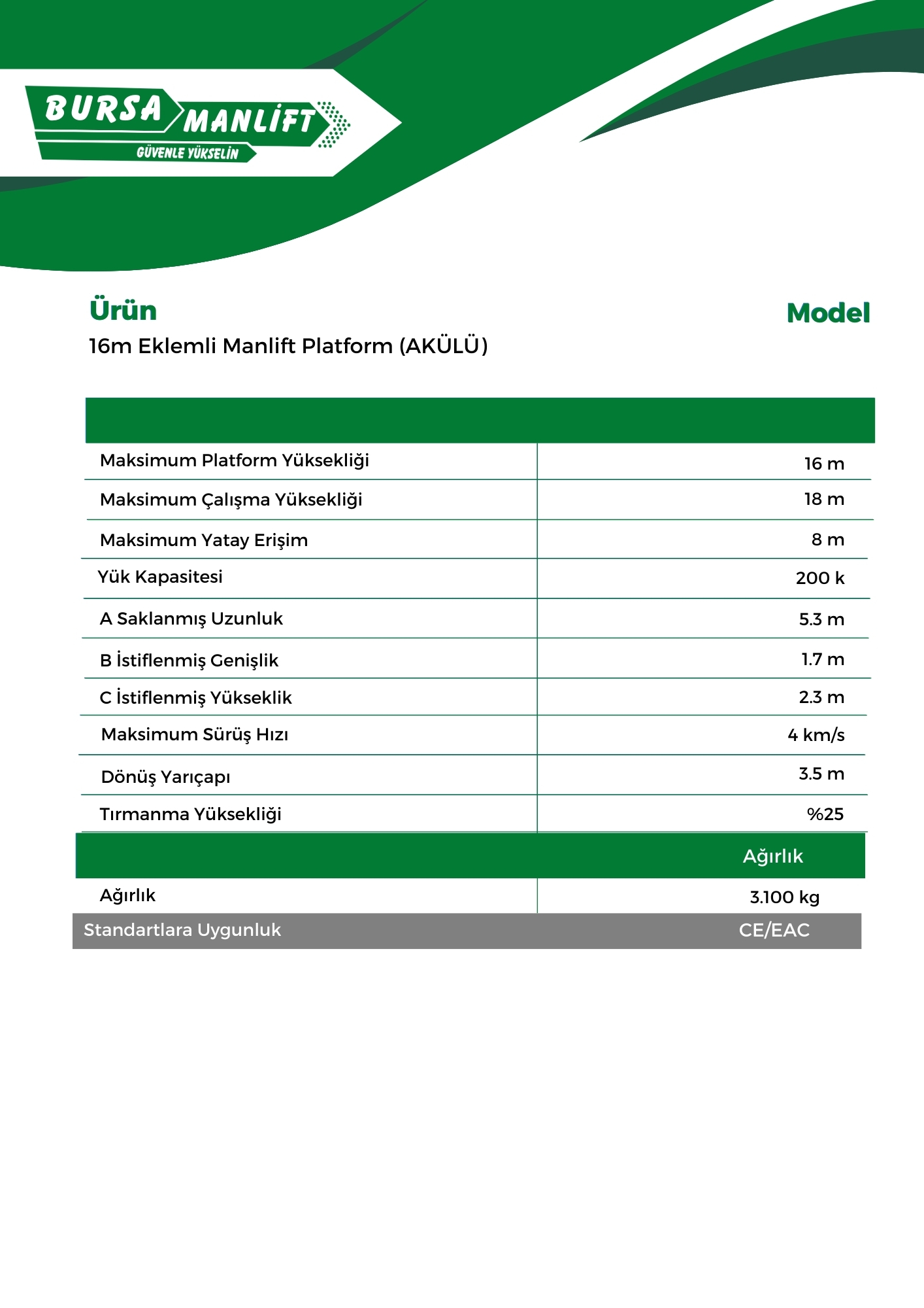 16m Eklemli Manlift Platform (AKÜLÜ) (1)