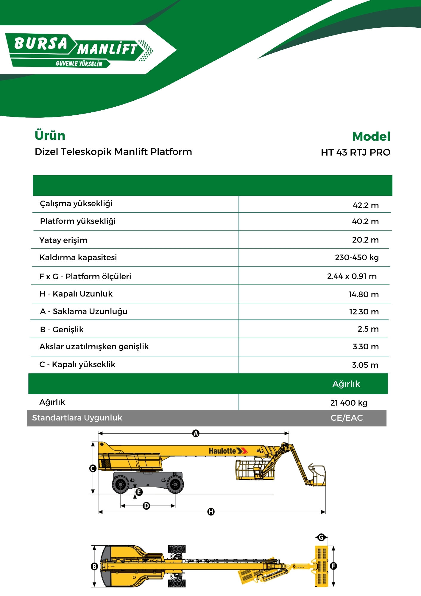 HT 43 RTJ PRO - Dizel Teleskopik Manlift Platform (1)